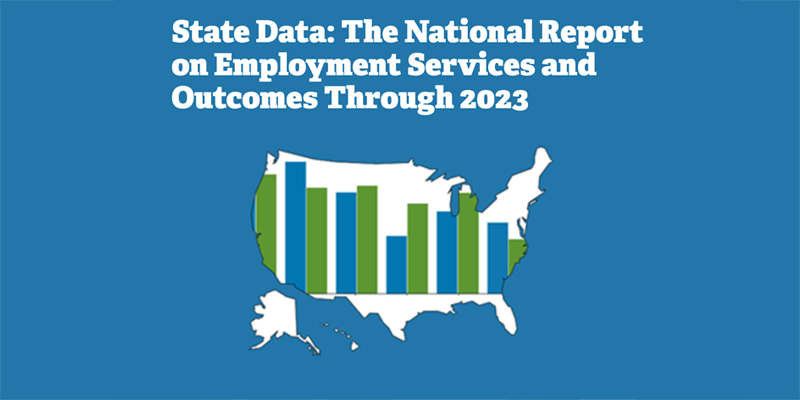 Graphic of United States with bar chart over it