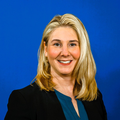 a white woman with blonde hair.